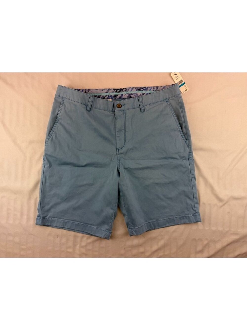 NWT Tommy Bahama Boracay Island Chino 9-Inch Shorts Size 36 in Blue